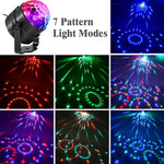 Lampe de fête DJ activée par le son YouOKLight YK2278 3W RBG boule disco stroboscopique lumière de scène avec 7 modes, sans télécommande