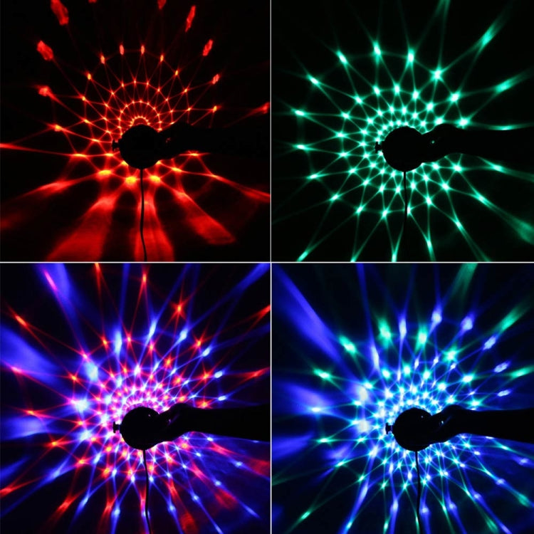 Lampe de fête DJ activée par le son YouOKLight YK2278 3W RBG boule disco stroboscopique lumière de scène avec 7 modes, sans télécommande