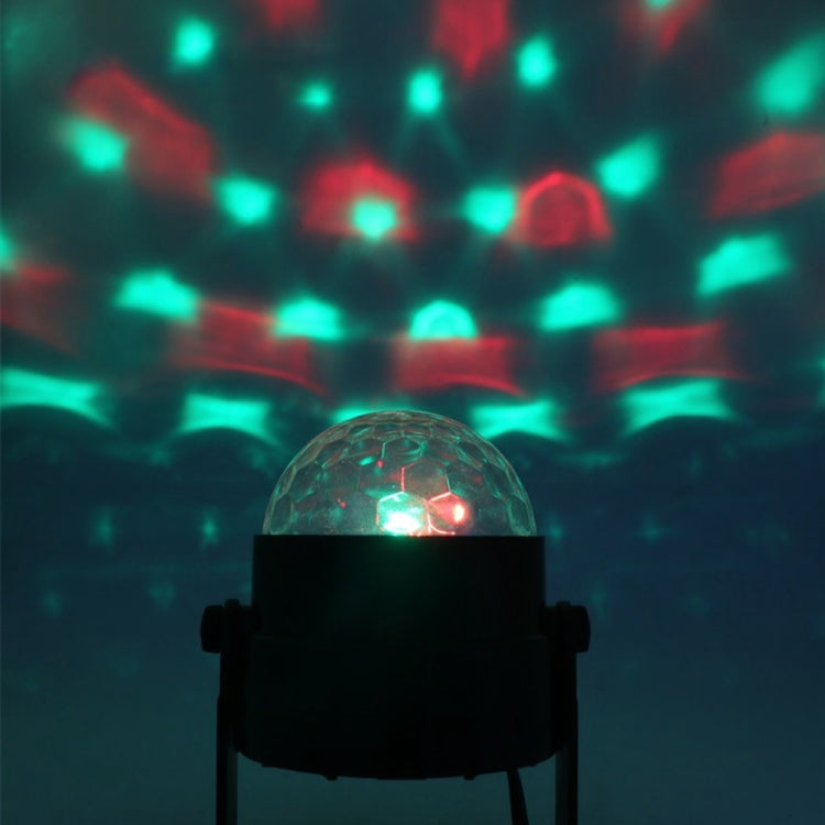Lampe de fête DJ activée par le son YouOKLight YK2278 3W RBG boule disco stroboscopique lumière de scène avec 7 modes, sans télécommande