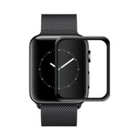 2 pièces Mocolo Film en verre trempé 0.33mm 9H 3D à bords arrondis, Apple Watch Series 3 38mm, Apple Watch Series 3 40mm, Apple Watch Series 4 42mm, Apple Watch Series 4 44mm