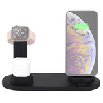 HQ-UD15 Base de chargement sans fil rotative avec support pour téléphones / iWatches / AirPods (argent), argent (avec chargement sans fil), blanc sans chargement sans fil, noir sans chargement sans fil, blanc (avec chargement sans fil)