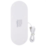 HQ-UD15 Base de chargement sans fil rotative avec support pour téléphones / iWatches / AirPods (argent), argent (avec chargement sans fil), blanc sans chargement sans fil, noir sans chargement sans fil, blanc (avec chargement sans fil)