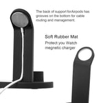 HQ-UD15 Base de chargement sans fil rotative avec support pour téléphones / iWatches / AirPods (argent), argent (avec chargement sans fil), blanc sans chargement sans fil, noir sans chargement sans fil, blanc (avec chargement sans fil)
