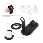HQ-UD15 Base de chargement sans fil rotative avec support pour téléphones / iWatches / AirPods (argent), argent (avec chargement sans fil), blanc sans chargement sans fil, noir sans chargement sans fil, blanc (avec chargement sans fil)