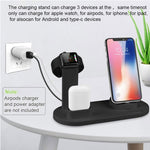 HQ-UD15 Base de chargement sans fil rotative avec support pour téléphones / iWatches / AirPods (argent), argent (avec chargement sans fil), blanc sans chargement sans fil, noir sans chargement sans fil, blanc (avec chargement sans fil)