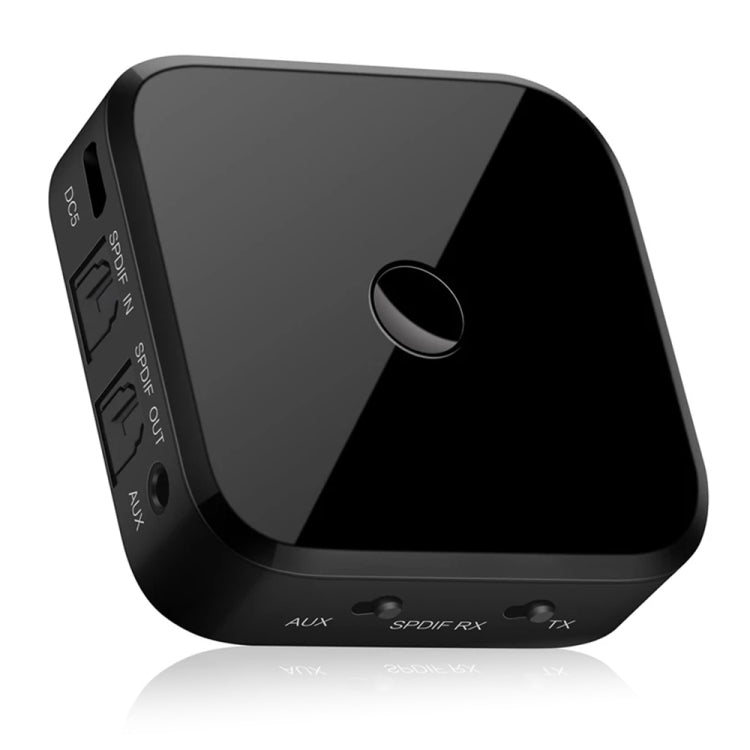 Récepteur Bluetooth 5.0 à fibre optique Transmetteur Bluetooth CSR8670 2-en-1 Compatible APTX, noir