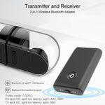 Adaptateur Bluetooth B10S Adaptateur Bluetooth 5.0 Émetteur Récepteur Bluetooth 2 en 1, noir