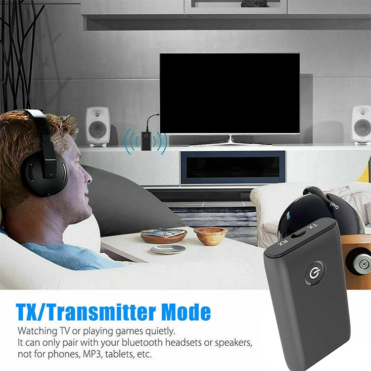 Adaptateur Bluetooth B10S Adaptateur Bluetooth 5.0 Émetteur Récepteur Bluetooth 2 en 1, noir