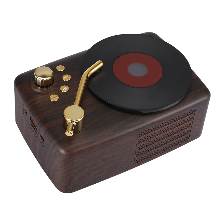 Enceinte Bluetooth style rétro, antenne FM intégrée haute sensibilité, longue autonomie, T12 (marron)