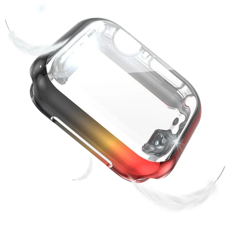 Pour coque de protection TPU tout compris à dégradé 44 mm pour Apple Watch Series 4/5/6 et Watch SE 1/2/3, pour Apple Watch Series 5 et 4 44 mm