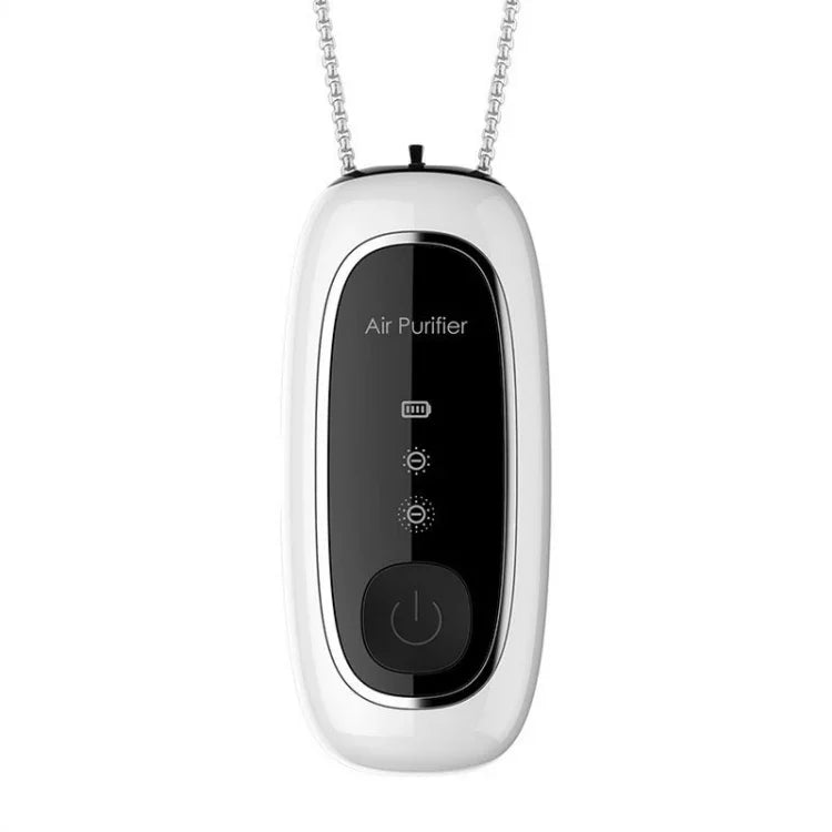 Purificateur d’Air Portable à Ions Négatifs KY100A à Porter au Cou, Rectangle Blanc, Rectangle Noir