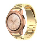For Xiaomi MI/Huawei Glory S1 Three Beads Stainless Steel Watch Wrist Strap 18mm, Black, Gold, Rose Gold, Colourful, Silver