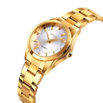 Montre SKmei 1620, élégante avec strass, créative, décontractée, étanche, à quartz, pour femme, avec bracelet en acier.