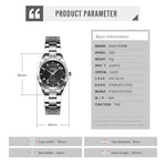 SKmei 1620 Delicate Rhinestone Creative Casual Waterproof Quartz Women Watch Steel Strap Watch