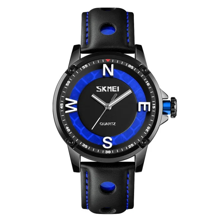 SKMEI 9211 Montre Homme Tendance Quartz Cadran Stéréo Aiguilles Lumineuses Créative Sport Mode Affaires