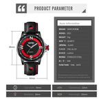 SKMEI 9211 Montre Homme Tendance Quartz Cadran Stéréo Aiguilles Lumineuses Créative Sport Mode Affaires