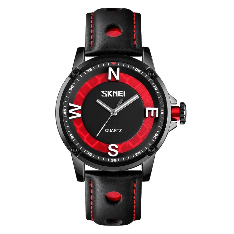 SKMEI 9211 Montre Homme Tendance Quartz Cadran Stéréo Aiguilles Lumineuses Créative Sport Mode Affaires