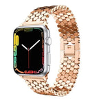 Pour bracelet de montre en acier inoxydable nid d'abeille 44 mm Apple Watch Series 5 et 4 / 42 mm 3, 2 et 1, pour Apple Watch Series 5 et 4 44 mm