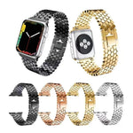 Pour bracelet de montre en acier inoxydable nid d'abeille 44 mm Apple Watch Series 5 et 4 / 42 mm 3, 2 et 1, pour Apple Watch Series 5 et 4 44 mm
