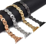 Bracelet en acier inoxydable avec diamants pour Apple Watch Series 5 et 4 (40 mm) / 3, 2 et 1 (38 mm), pour Apple Watch Series 5 et 4 (40 mm)