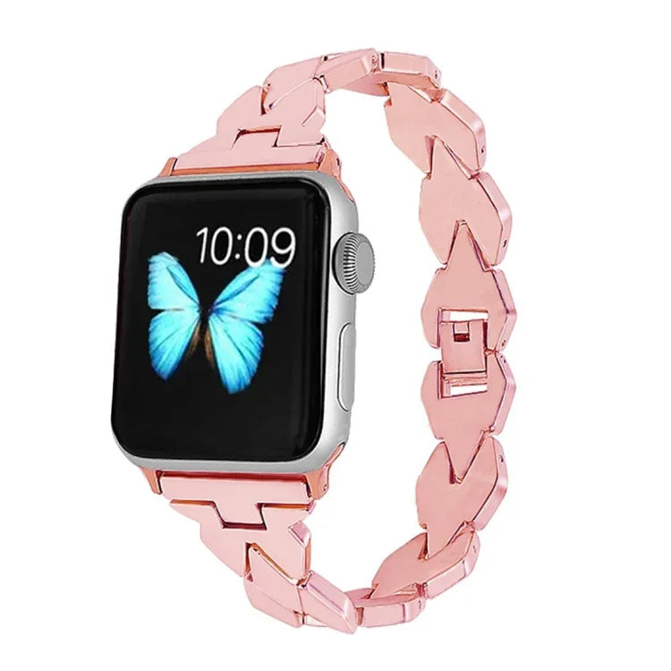 Bracelet en acier inoxydable avec diamants pour Apple Watch Series 5 et 4 (40 mm) / 3, 2 et 1 (38 mm), pour Apple Watch Series 5 et 4 (40 mm)