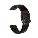 Bracelet respirant et poreux de 20 mm avec boucle intérieure pour Huami Amazfit GTS / Samsung Galaxy Watch Active 2 / Huawei Watch GT2 (42 mm).