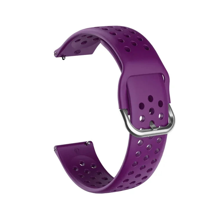 Bracelet respirant et poreux de 20 mm avec boucle intérieure pour Huami Amazfit GTS / Samsung Galaxy Watch Active 2 / Huawei Watch GT2 (42 mm).