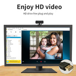 Webcam C3 400W Pixels Résolution 2K Mise au point automatique HD 1080P Rotation à 360° pour diffusion en direct, vidéoconférence, travail, avec micro USB sans pilote, C3