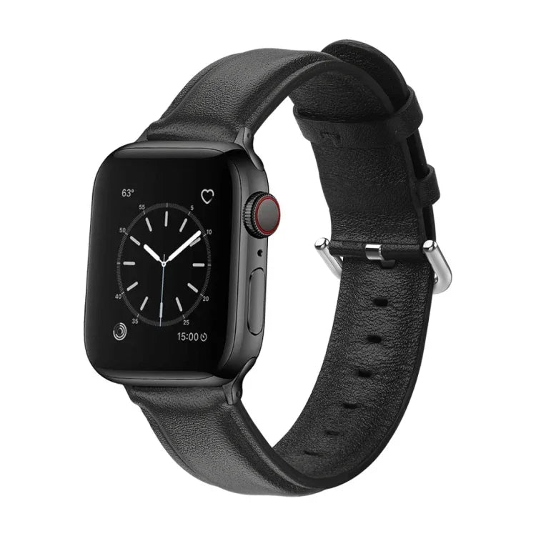 Bracelet en cuir à trous ronds pour Apple Watch Series 5 et 4 (44 mm), Series 3, 2 et 1 (42 mm).