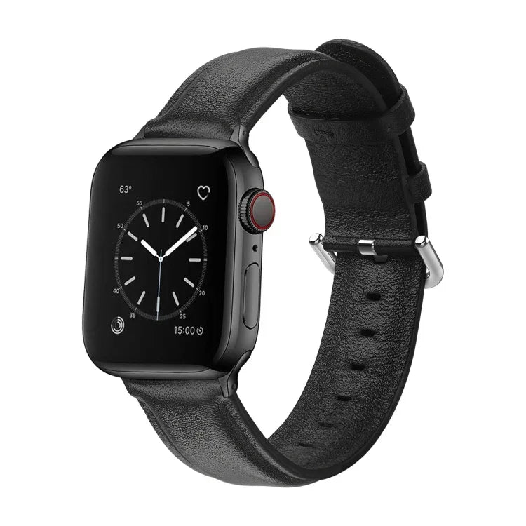 Bracelet en cuir à trous ronds pour Apple Watch Series 5 et 4 (44 mm), Series 3, 2 et 1 (42 mm).