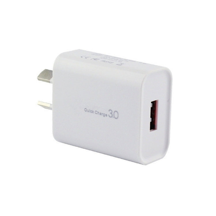Chargeur à interface USB unique QC 3.0 18W 3A, prise AU