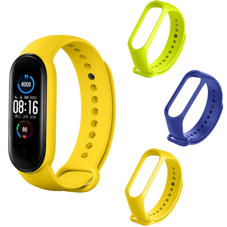 Suitable For Xiaomi Band Mi 5 Solid-Color Silicone Strap Length: 24.5cm, Black, Red, White, Orange, Gray, Yellow, Wine Red, Green, Teal, Sky Blue, Midnight Blue, Violet