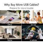Câble de charge magnétique en nylon tressé 2 en 1 USB vers 8 broches + Micro USB, Longueur : 1m, 1m