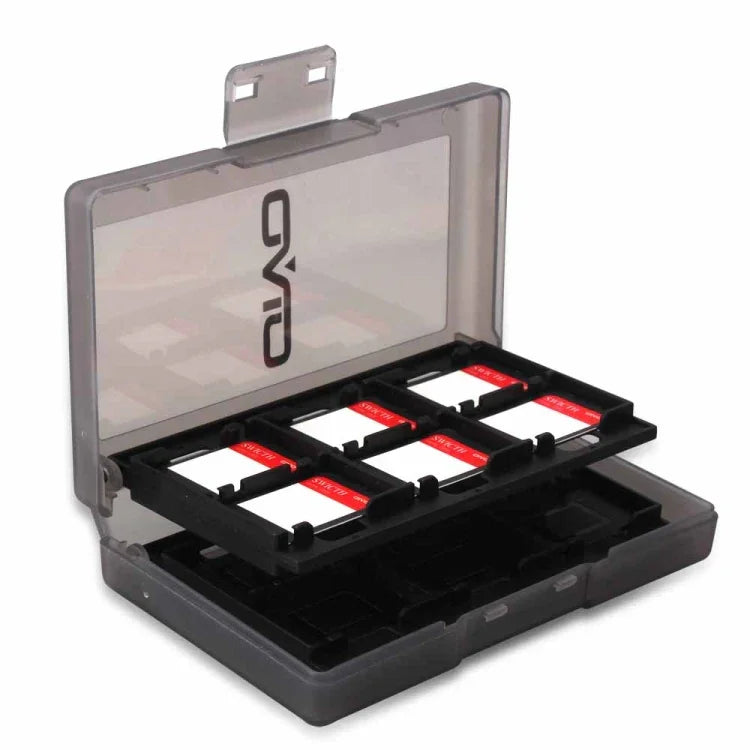 Boîte de rangement pour cartes mémoire de jeu OIVO IV-SW029 24 en 1 pour Nintendo Switch