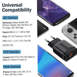 Chargeur portable universel à chargement rapide avec port USB QC3.0 18W, prise américaine, prise américaine