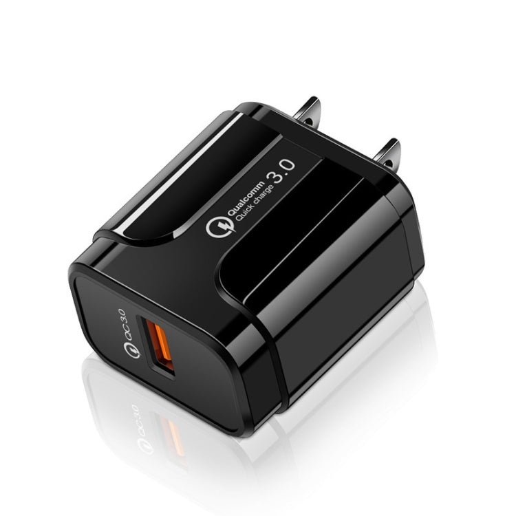 Chargeur portable universel à chargement rapide avec port USB QC3.0 18W, prise américaine, prise américaine