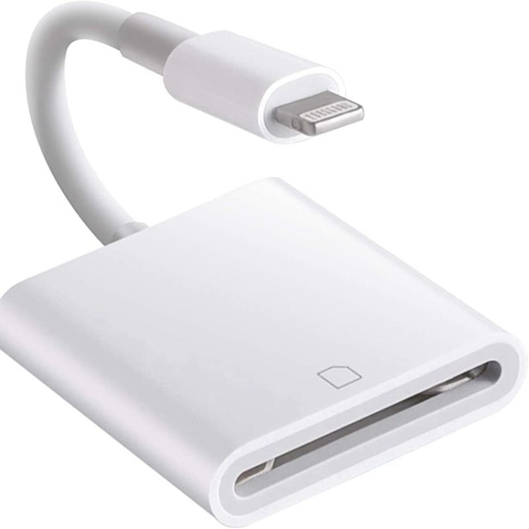 ZS-KL21810 Adaptateur de lecteur de carte appareil photo SD 8 broches, compatible avec tous les systèmes iOS, fente pour carte SD