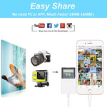ZS-KL21810 Adaptateur de lecteur de carte appareil photo SD 8 broches, compatible avec tous les systèmes iOS, fente pour carte SD