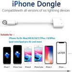 ZS-KL21804 adaptateur 2 en 1 8 broches vers audio 3,5 mm + interface de charge 8 broches, adaptateur pour écouteurs, compatible avec tous les systèmes IOS, 8 broches + 3,5 mm