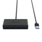 Hub USB3.0 ORICO G11-H4-U3-100-BK 4 ports