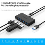Hub USB3.0 ORICO G11-H4-U3-100-BK 4 ports