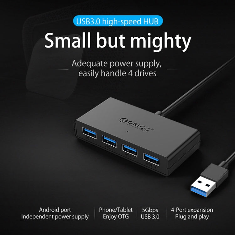 Hub USB3.0 ORICO G11-H4-U3-100-BK 4 ports
