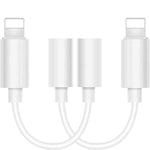 Adaptateur audio 2 PCS Zs-kl21836 8 broches vers 3,5 mm, compatible avec tous les systèmes iOS