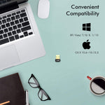 Adaptateur USB WIFI EDUP EP-AC1651 650Mbps double bande 5G/2.4GHz Carte réseau sans fil externe Wifi Dongle pour ordinateur portable Windows MacOS