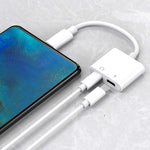 Adaptateur écouteur ZS-S1802 2 en 1 mâle 8 broches vers charge 8 broches + audio 8 broches femelle, support appels & contrôle filaire, compatible avec tous les systèmes iOS