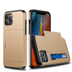 For iPhone 12 Pro 6.1 Shockproof Rugged Armor Protective Case with Card Slot, For iPhone 12 / 12 Pro