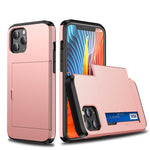 For iPhone 12 Pro 6.1 Shockproof Rugged Armor Protective Case with Card Slot, For iPhone 12 / 12 Pro