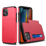 For iPhone 12 Pro 6.1 Shockproof Rugged Armor Protective Case with Card Slot, For iPhone 12 / 12 Pro