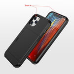 For iPhone 12 Pro Max 6.7 Shockproof Rugged Armor Protective Case with Card Slot, For iPhone 12 Pro Max