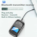 Adaptateur Bluetooth 2 en 1 T14 pour voiture, appel mains libres, récepteur et émetteur Bluetooth avec écran LCD numérique, T14